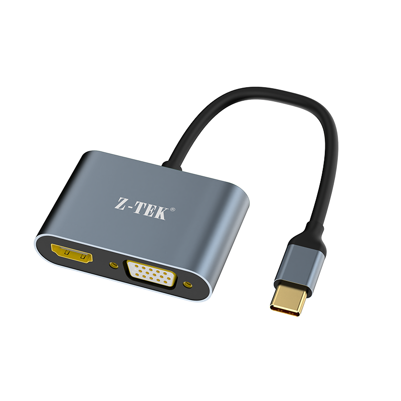 Type-C转HDMI+VGA转换器