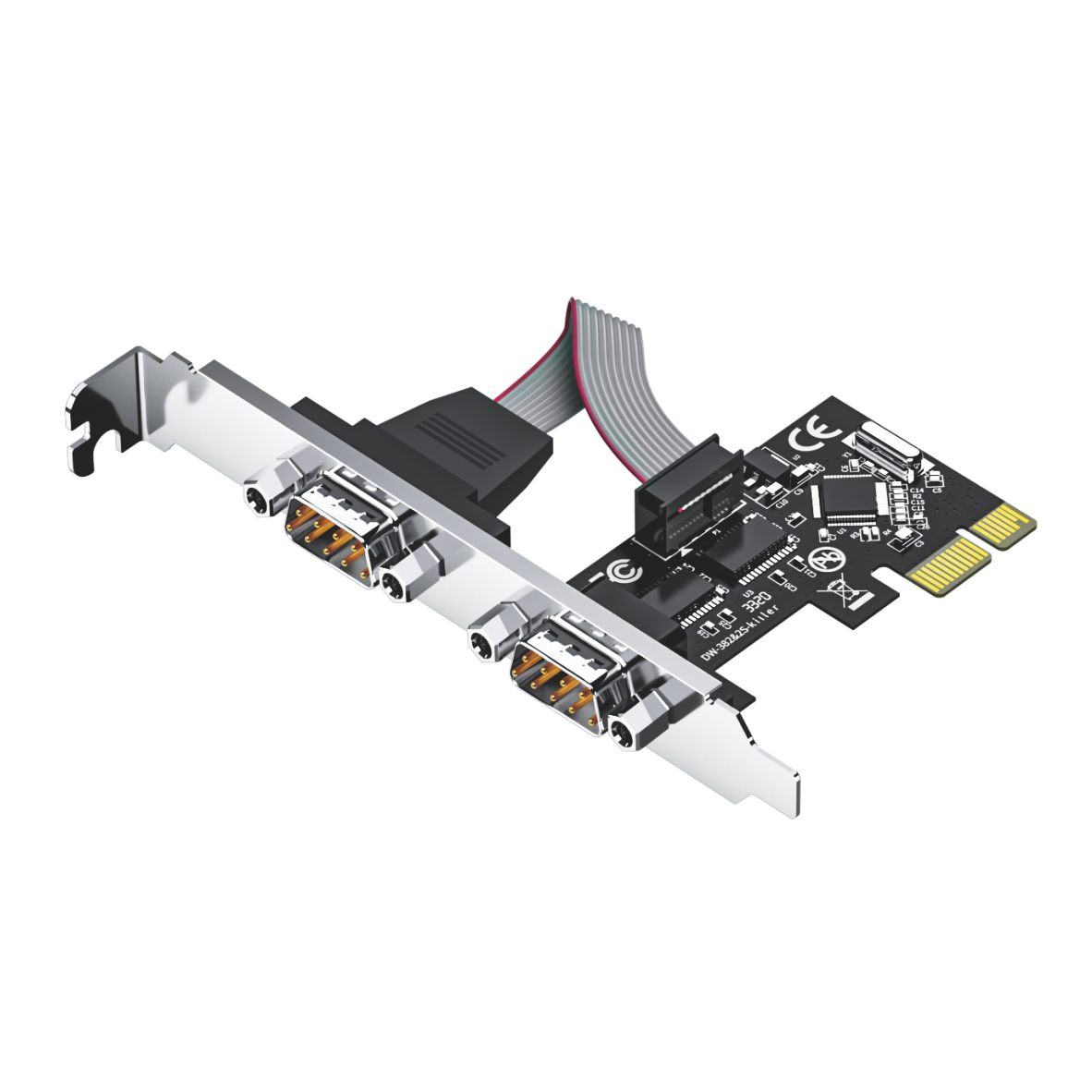 PCI-E 转2口 RS232 串口卡