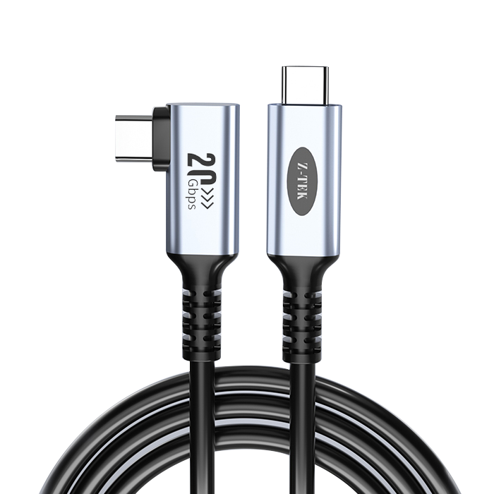 USB4.0 TYPE-C 公直头对公弯头20G数据线